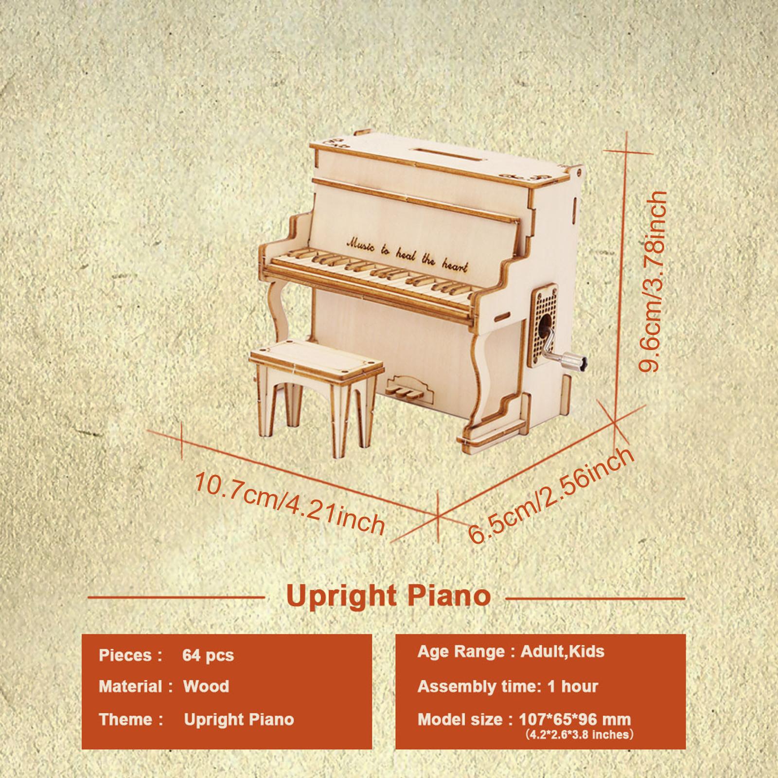 DIY Wooden Piano Music Box Puz - đánh giá và giá Kids Education Rhymes