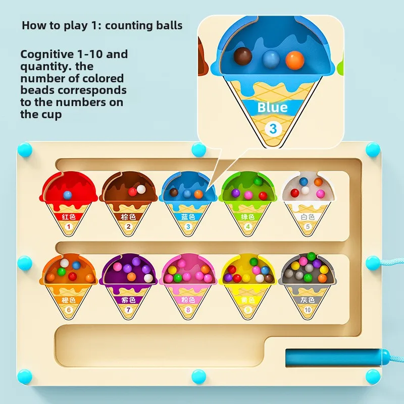 Ice Cream Magnetic Color and N - đánh giá và giá Kids Education Number